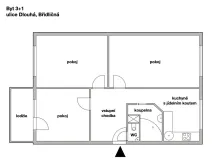 Prodej bytu 3+1, Břidličná, Dlouhá, 75 m2