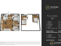 Prodej bytu 2+kk, Praha - Košíře, Naskové, 59 m2