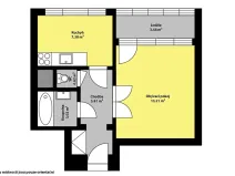 Pronájem bytu 1+1, Kolín, Na Magistrále, 30 m2
