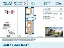 Prodej bytu 2+kk, Praha - Čakovice, Schoellerova, 50 m2