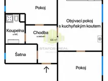 Pronájem bytu 3+kk, Litovel, 65 m2