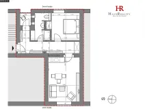 Pronájem bytu 2+kk, Benešov, Husova, 54 m2