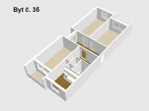 Prodej bytu 3+1, Milovice, Lesní, 104 m2