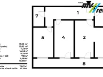 Prodej bytu 3+1, Milovice, Topolová, 77 m2