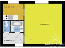 Prodej bytu 1+1, Kutná Hora, Nádražní, 35 m2