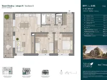 Prodej bytu 3+kk, Praha - Dolní Chabry, U Václava, 80 m2