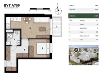 Prodej bytu 2+kk, Praha - Hostivař, U továren, 43 m2