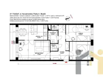 Prodej bytu 3+1, Praha - Braník, Novodvorská, 73 m2