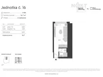 Prodej bytu 1+kk, Praha - Kyje, Vajgarská, 16 m2