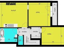 Pronájem bytu 2+1, Městec Králové, Malátova, 61 m2