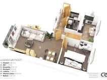 Pronájem bytu 2+1, Týnec nad Sázavou, Družstevní, 50 m2