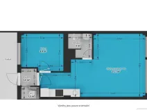 Pronájem bytu 2+kk, Praha - Libeň, U školičky, 43 m2