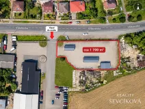 Pronájem komerčního pozemku, Hradec Králové, Vlčkovická, 1700 m2