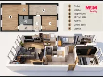 Prodej bytu 3+1, Beroun - Beroun-Město, Kpt. Jaroše, 71 m2