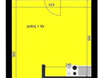 Pronájem bytu 1+kk, Velký Osek, Revoluční, 23 m2