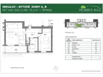 Pronájem bytu 2+kk, Mikulov, Bezručova, 72 m2