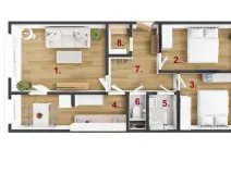 Pronájem bytu 3+1, Praha - Žižkov, Ostromečská, 83 m2