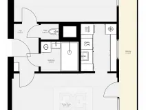 Pronájem bytu 2+kk, Praha - Hlubočepy, Devonská, 52 m2
