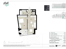 Prodej bytu 2+kk, Praha, U Výstaviště, 57 m2