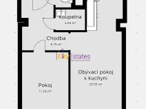 Prodej bytu 2+kk, Praha - Chodov, Konstantinova, 43 m2