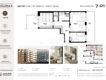 Prodej bytu 3+kk, Praha - Holešovice, Vinařská, 56 m2