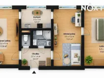 Prodej bytu 3+1, Bohumilice, 58 m2