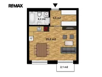 Pronájem bytu 1+kk, Kutná Hora, V Zákoutí, 36 m2