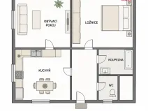 Pronájem bytu 2+1, Náchod - Pavlišov, 72 m2