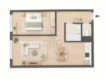 Prodej bytu 2+kk, Libčice nad Vltavou, Pod Saharou, 45 m2