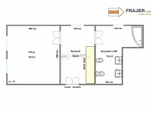 Pronájem bytu 1+1, Uhlířské Janovice, Václavské náměstí, 55 m2