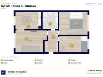 Prodej bytu 3+1, Praha - Střížkov, Varnsdorfská, 55 m2