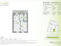 Prodej bytu 2+kk, Brandýs nad Labem-Stará Boleslav - Stará Boleslav, Mělnická, 51 m2