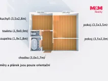 Pronájem bytu 1+1, Horšovský Týn - Malé Předměstí, Vančurova, 42 m2