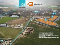 Pronájem skladu, Úherce, 10000 m2