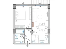 Prodej bytu 2+kk, Qerret, Albánie, 58 m2