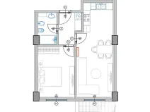 Prodej bytu 2+kk, Qerret, Albánie, 62 m2