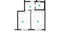 Pronájem bytu 2+kk, Praha - Stodůlky, Mukařovského, 50 m2