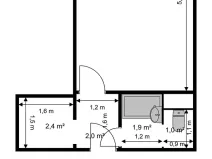 Prodej bytu 1+kk, Liberec, Sokolovská, 27 m2