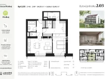 Prodej bytu 2+kk, Předboj, Ke Tvrzi, 64 m2