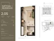 Prodej bytu 1+kk, Praha - Libeň, Světova, 31 m2