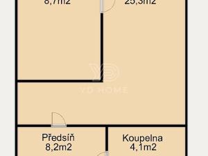 Prodej bytu 2+kk, Benešov, Tyršova, 52 m2