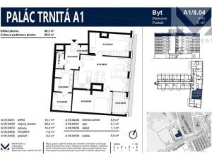 Prodej bytu 3+kk, Brno, Trnitá, 80 m2