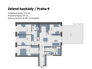 Prodej bytu 5+kk, Praha - Hostavice, Českobrodská, 153 m2