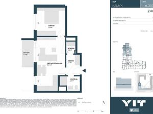 Prodej bytu 2+kk, Praha - Kamýk, Hodkovická, 52 m2