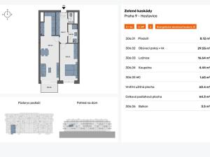 Prodej bytu 2+kk, Praha - Hostavice, Českobrodská, 64 m2