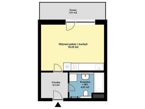 Prodej bytu 1+kk, Hostivice, Ječná, 29 m2