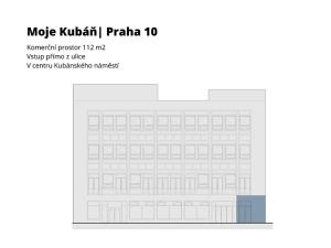 Prodej obchodního prostoru, Praha - Vršovice, Kubánské náměstí, 112 m2