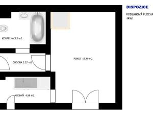Prodej bytu 1+1, Kamenice nad Lipou, Krátká, 30 m2