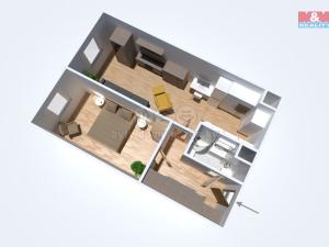 Prodej bytu 2+kk, Poděbrady - Poděbrady III, Moučná, 47 m2