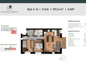 Prodej bytu 3+kk, Kolín, Boženy Němcové, 67 m2